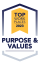 Top work places 2023 badge